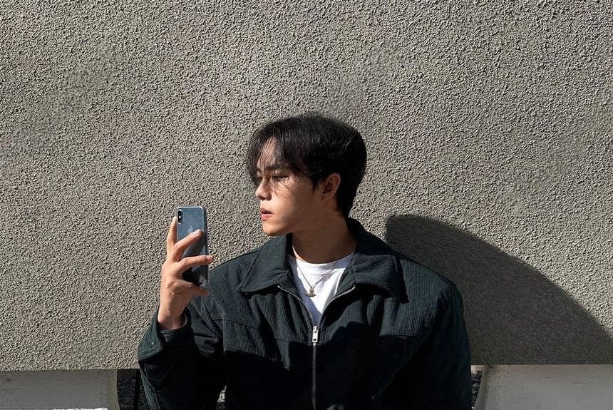SeoulPop - Corduroy jack met rits