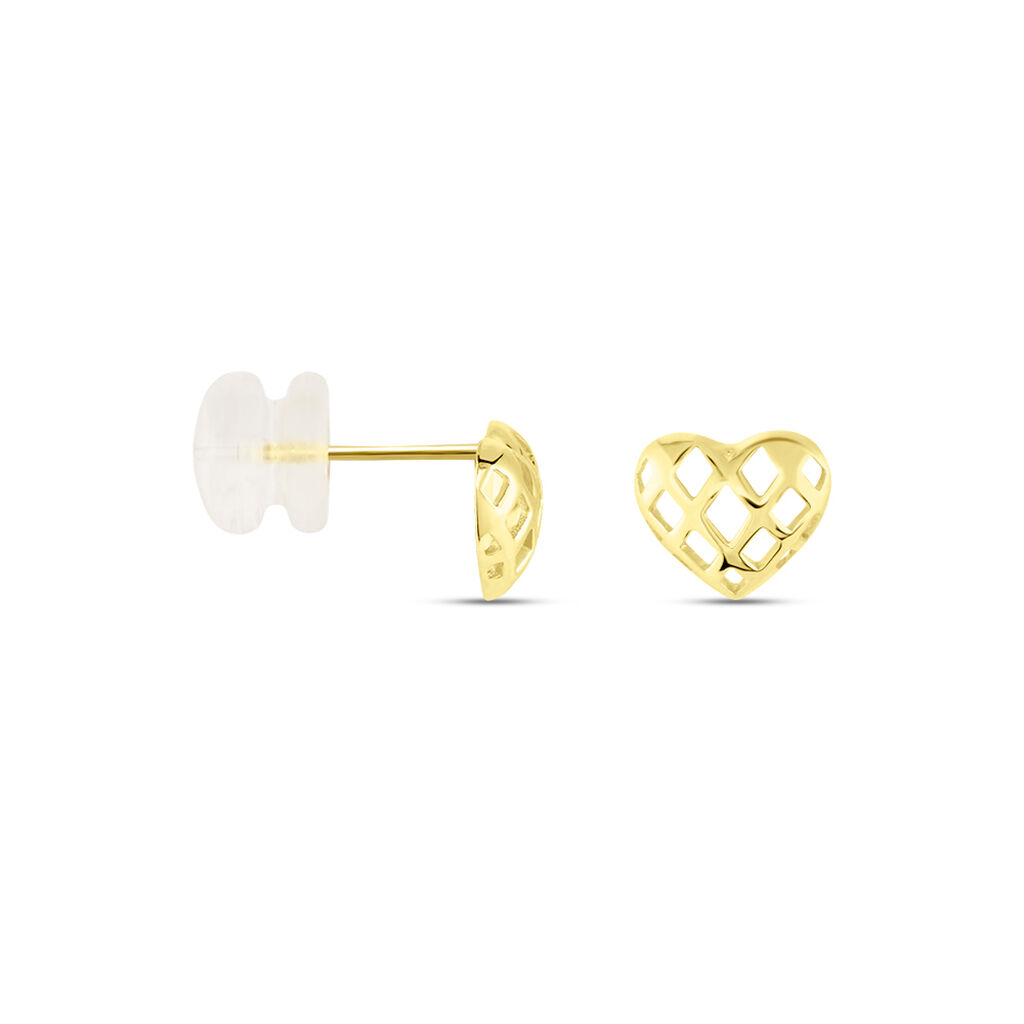 Boucles D'oreilles Puces Or Jaune Cicolluis