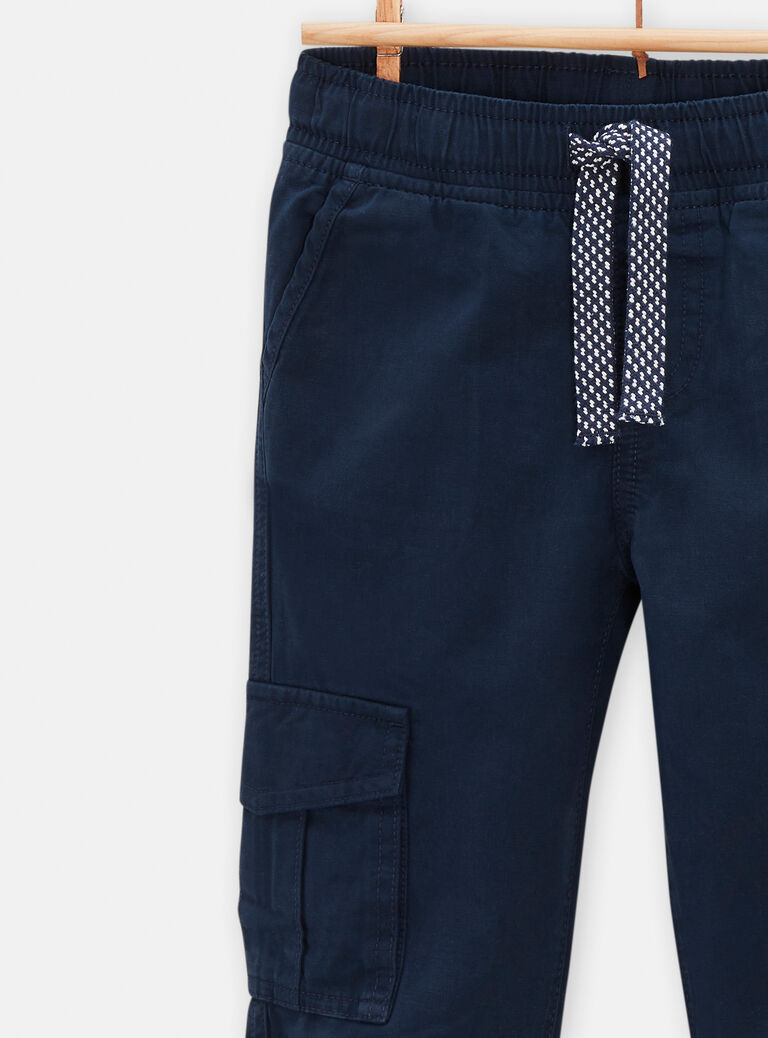 Pantalon bleu cargo pour garçon