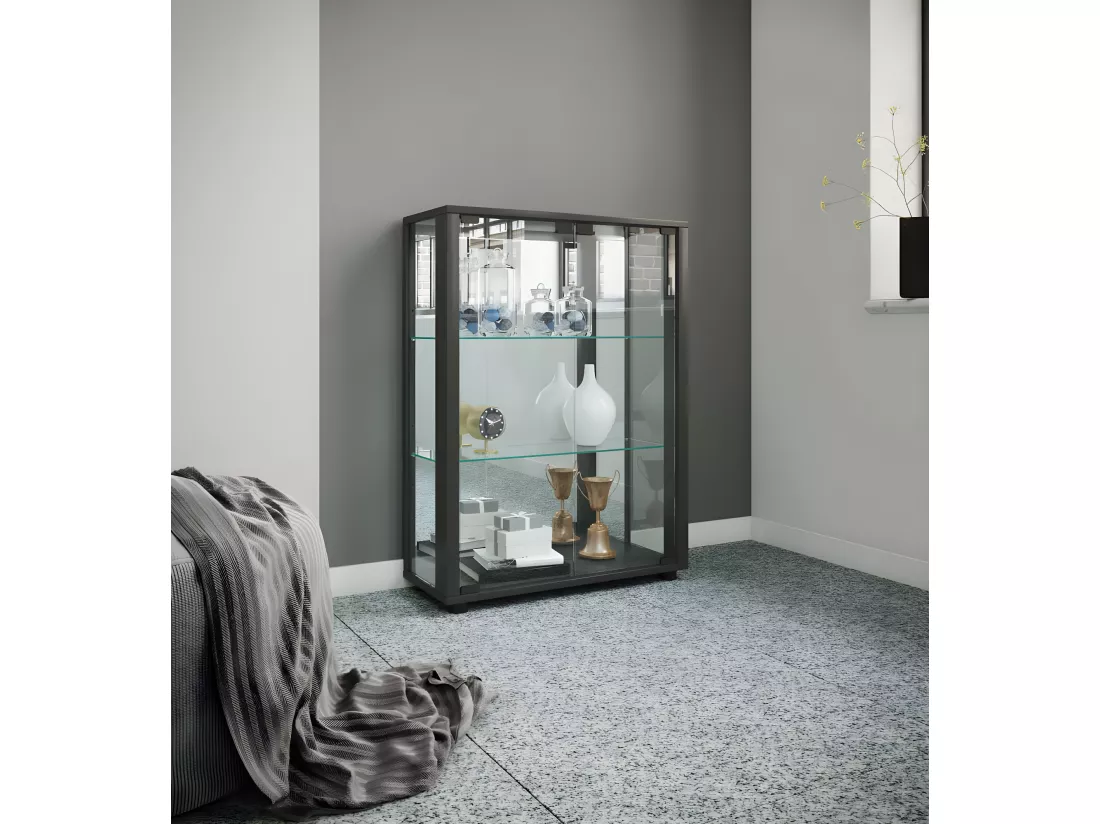 Verre Stand Vitrine Sintalo Miroir