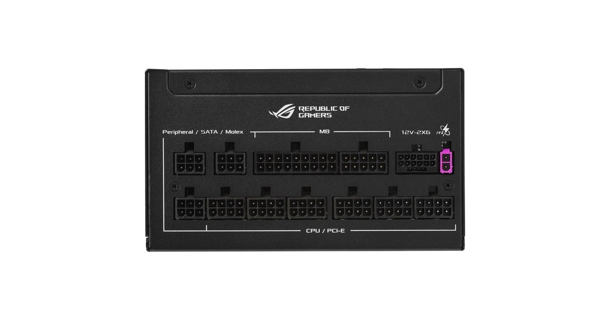 ASUSROG STRIX Platinum modulaire 1200 watt voeding   (Zwart, 1x 12V-2x6, 4x PCIe)