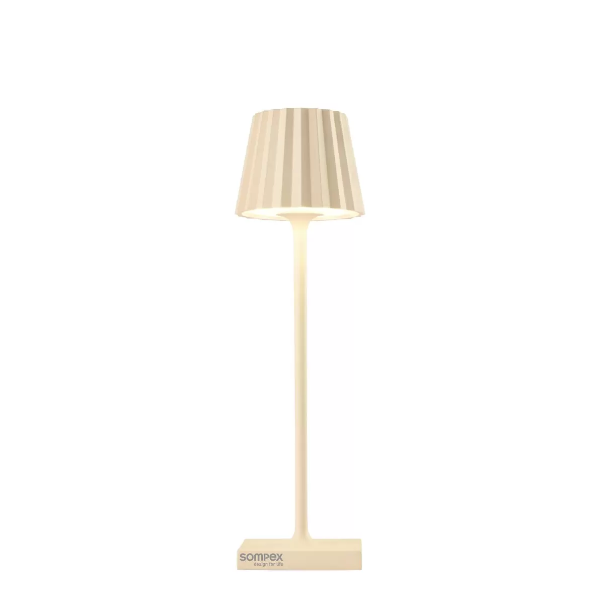 Tischleuchte Sompex Troll nano sand hellbeige