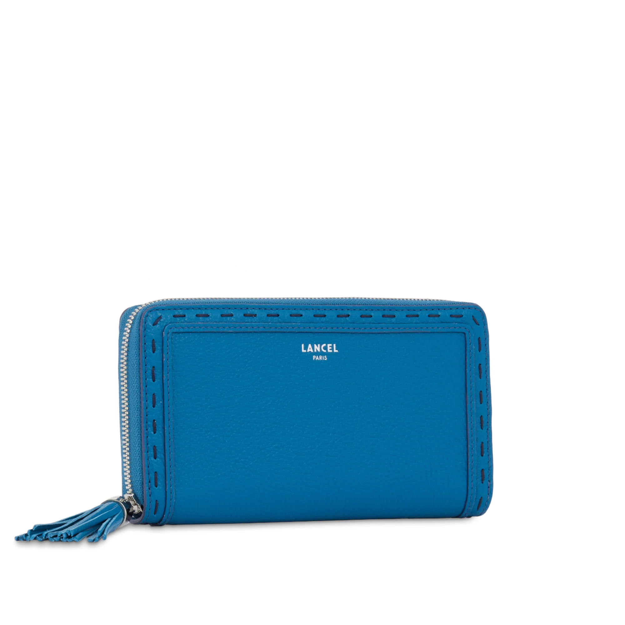 Portefeuille long zippé Premier Flirt de Lancel-Cobalt
