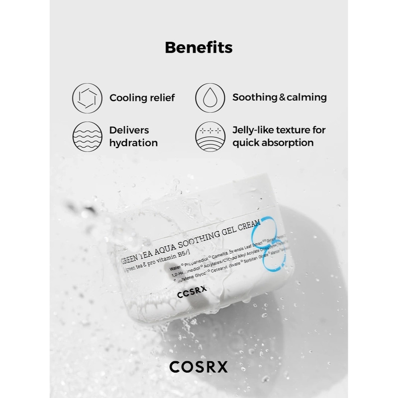 COSRX Hydrium Green Tea Aqua Soothing Gel Cream 50 ml