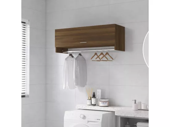 Penderie murale Chêne marron 100x32,5x35 Bois d'ingénierie