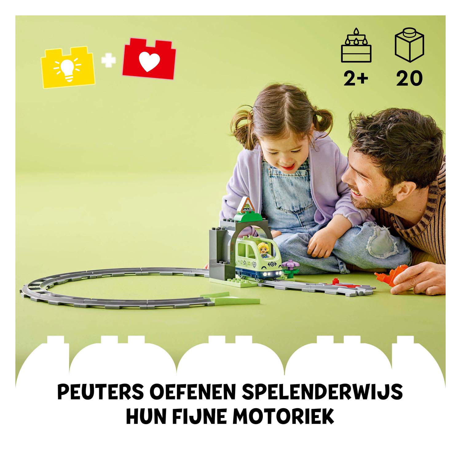 LEGO DUPLO Town 10425 Treintunnel en Rails Uitbreidingsset