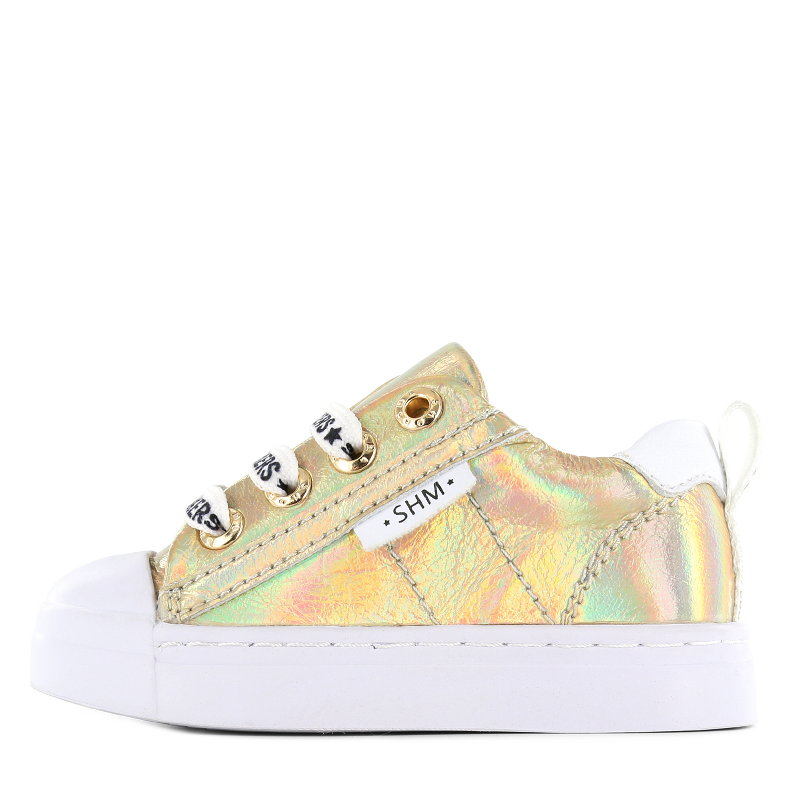 Shoesme metallic gouden sneaker Leer, Metallic, Microleer | Sale