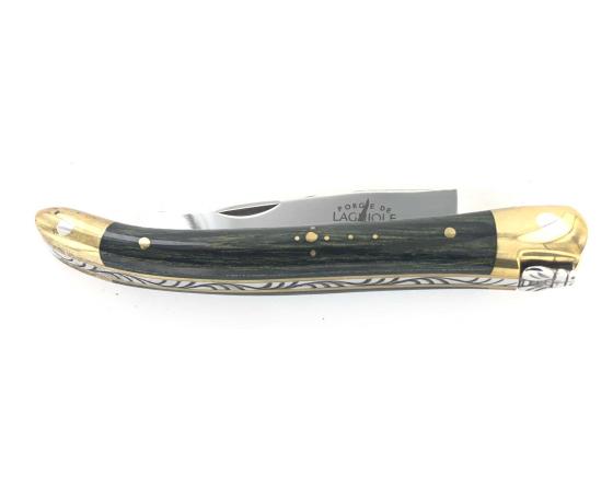 Laguiole ENFANT 9 cm - 2 mitres - Stamina Bleu Couteau de Poche Forge de Laguiole