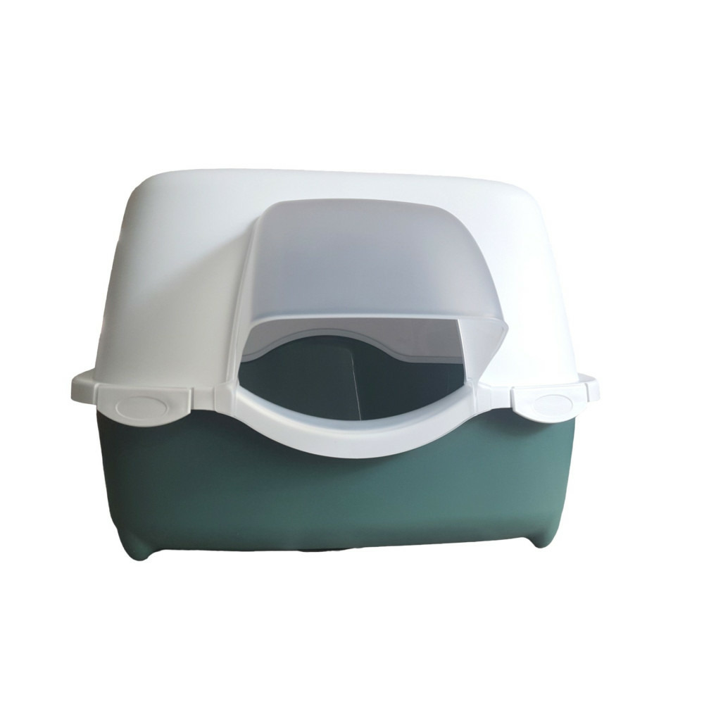 Maison de toilette pour extérieur 56 x 55 x h 39 cm vert pour chat