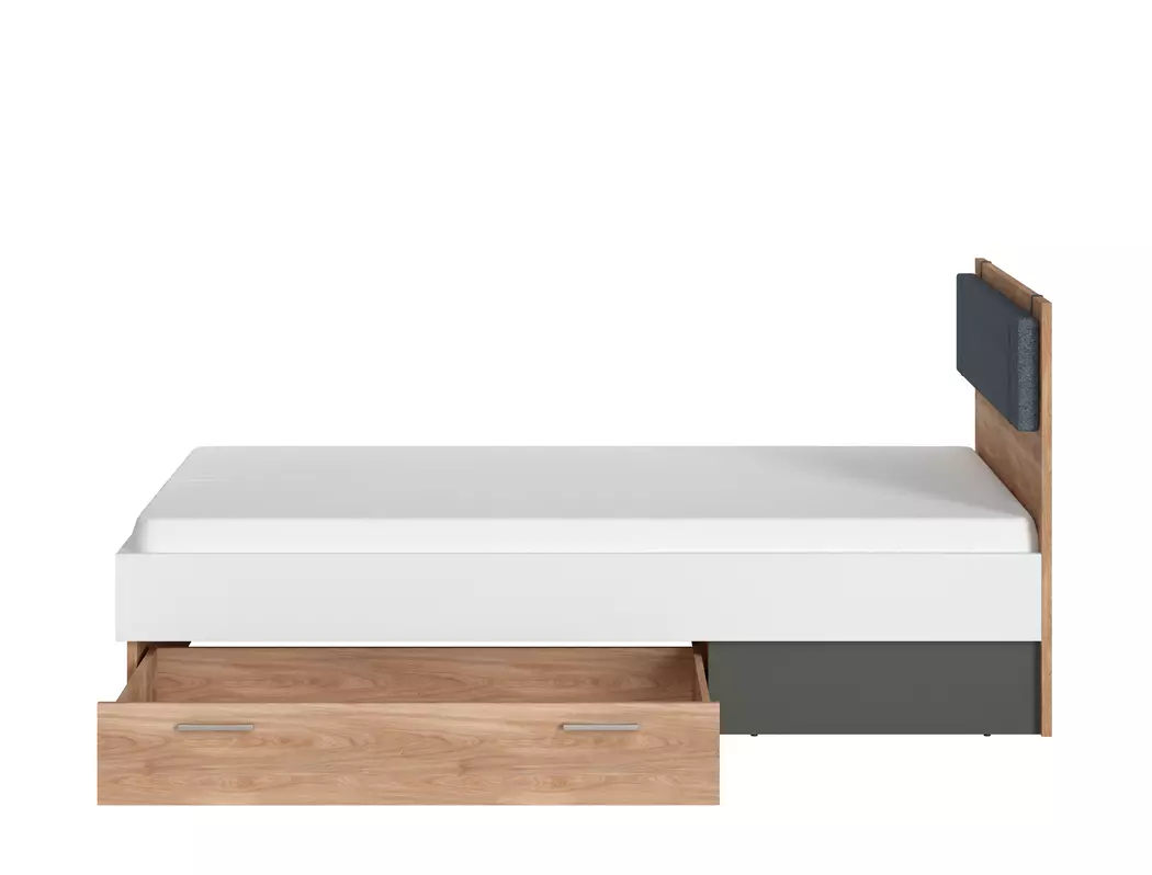 Bett mit Polsterkopfteil Twenty 90 x 200 cm