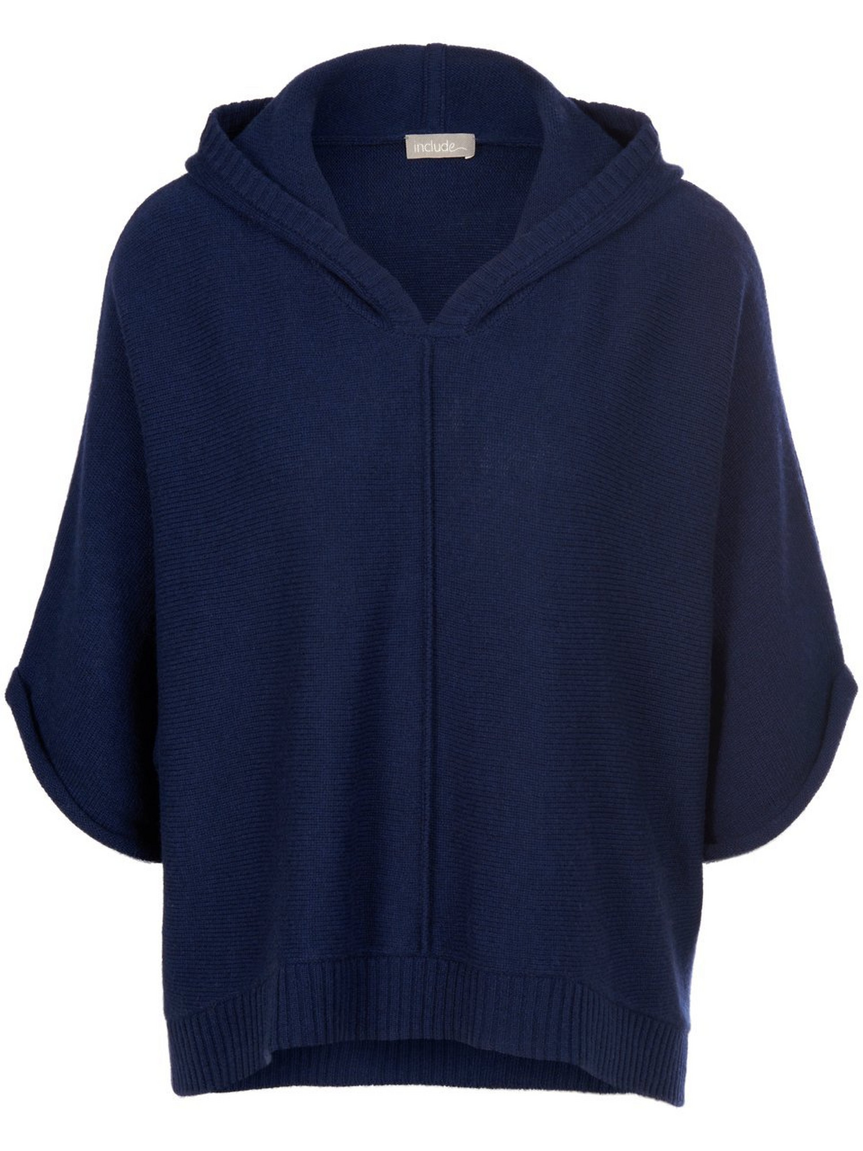 Hoodie-Pullover aus Schurwolle und Kaschmir