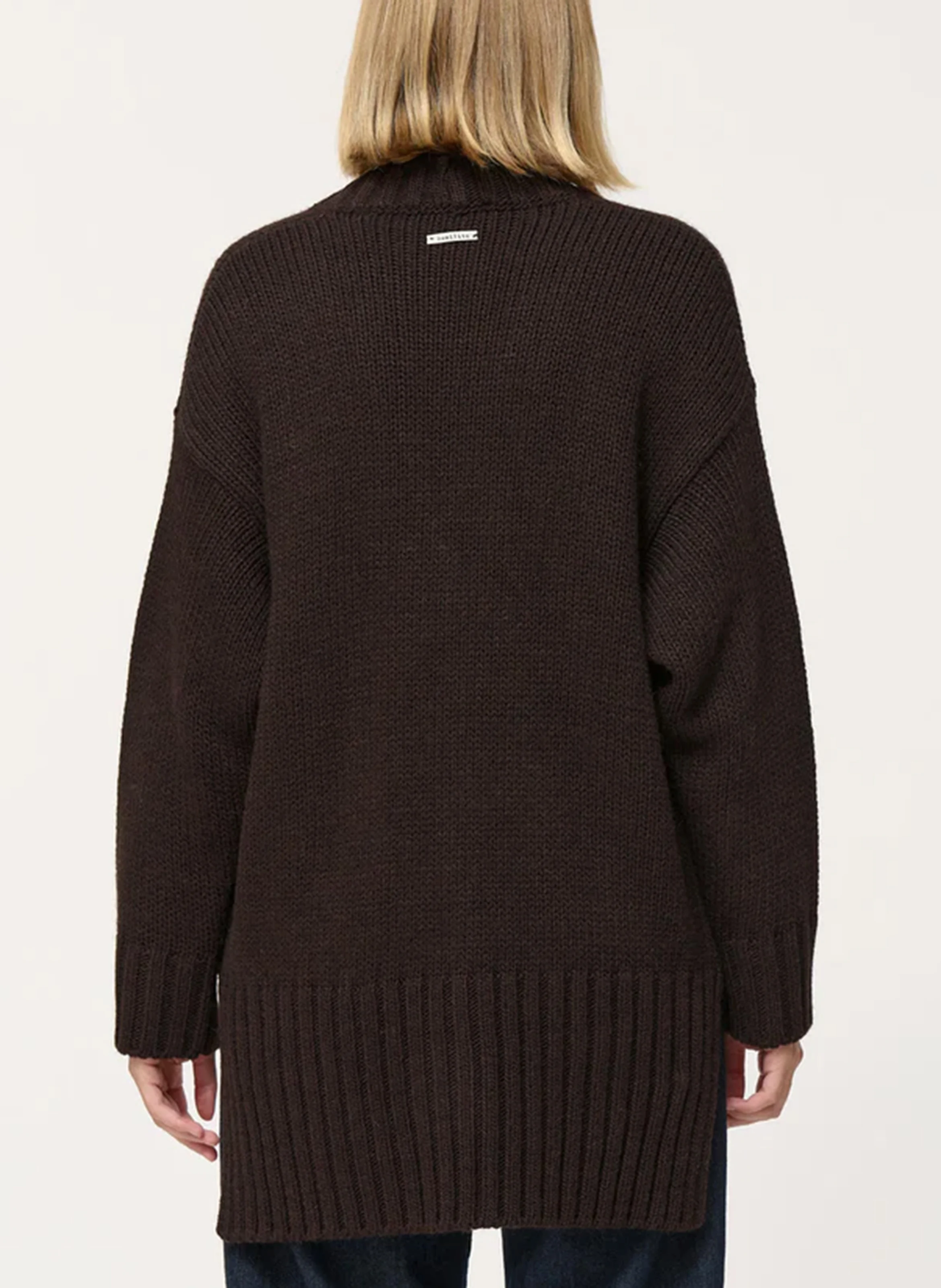 Cardigan col V | Marron