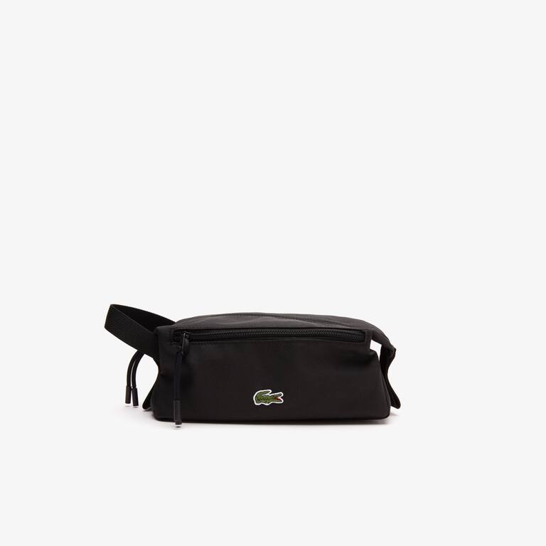 Trousse de toilette zippée unisexe avec poche sur le devant Trousse de toilette - Noir - Lacoste - Unisex