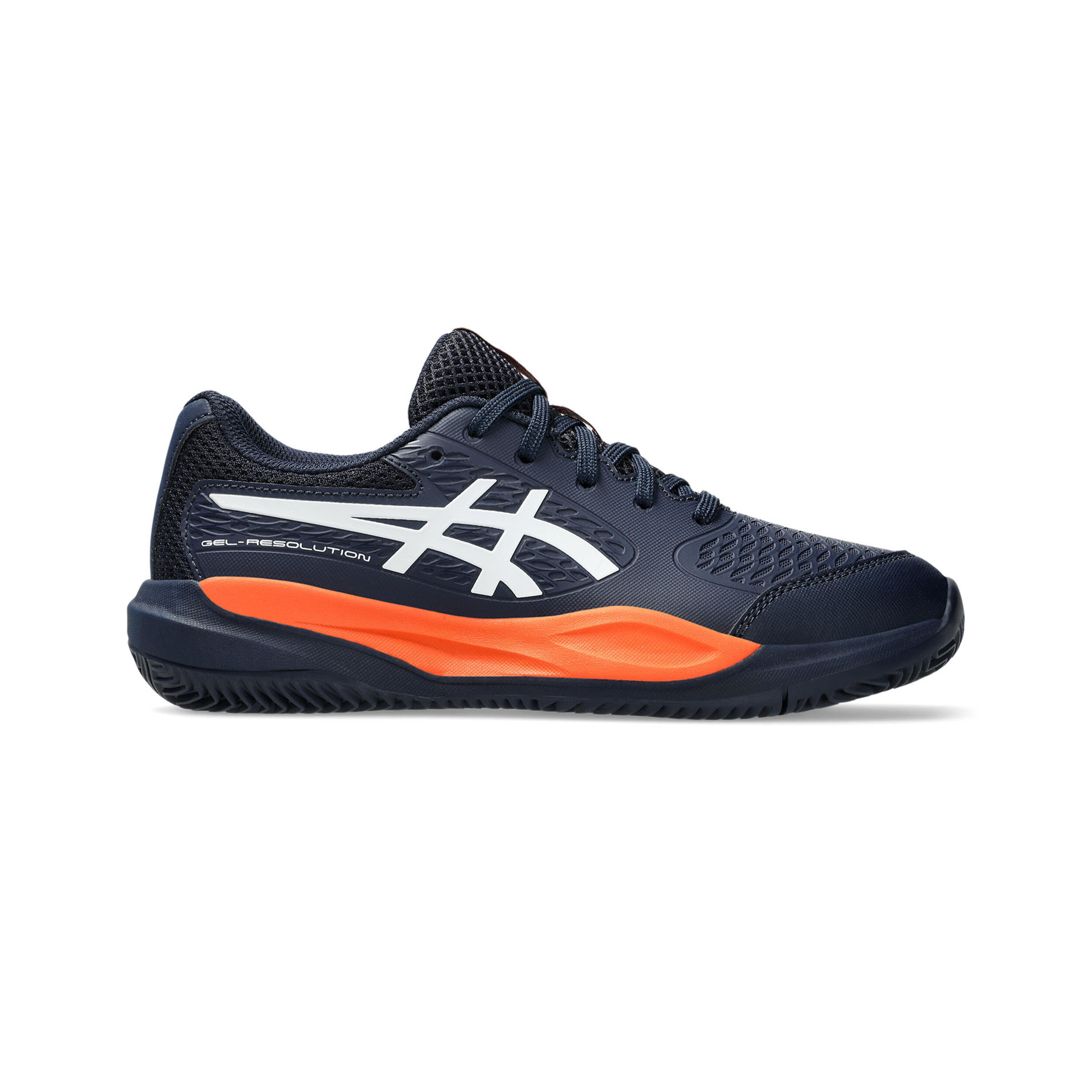 ASICS Gel-Resolution X GS Chaussure Terre Battue Enfants - Bleu Foncé , Blanc