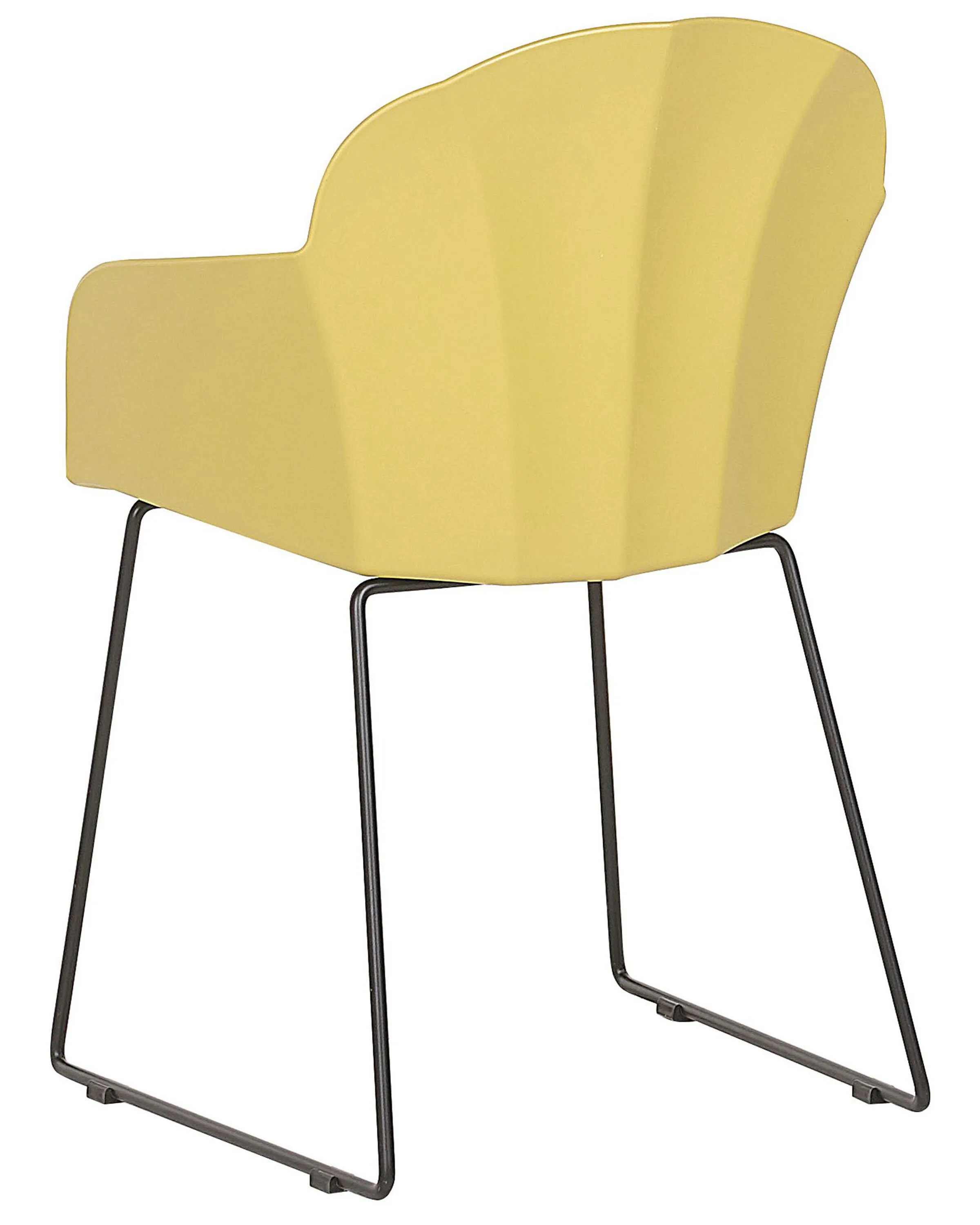 Set van 2 eetkamerstoelen SYLVA Geel