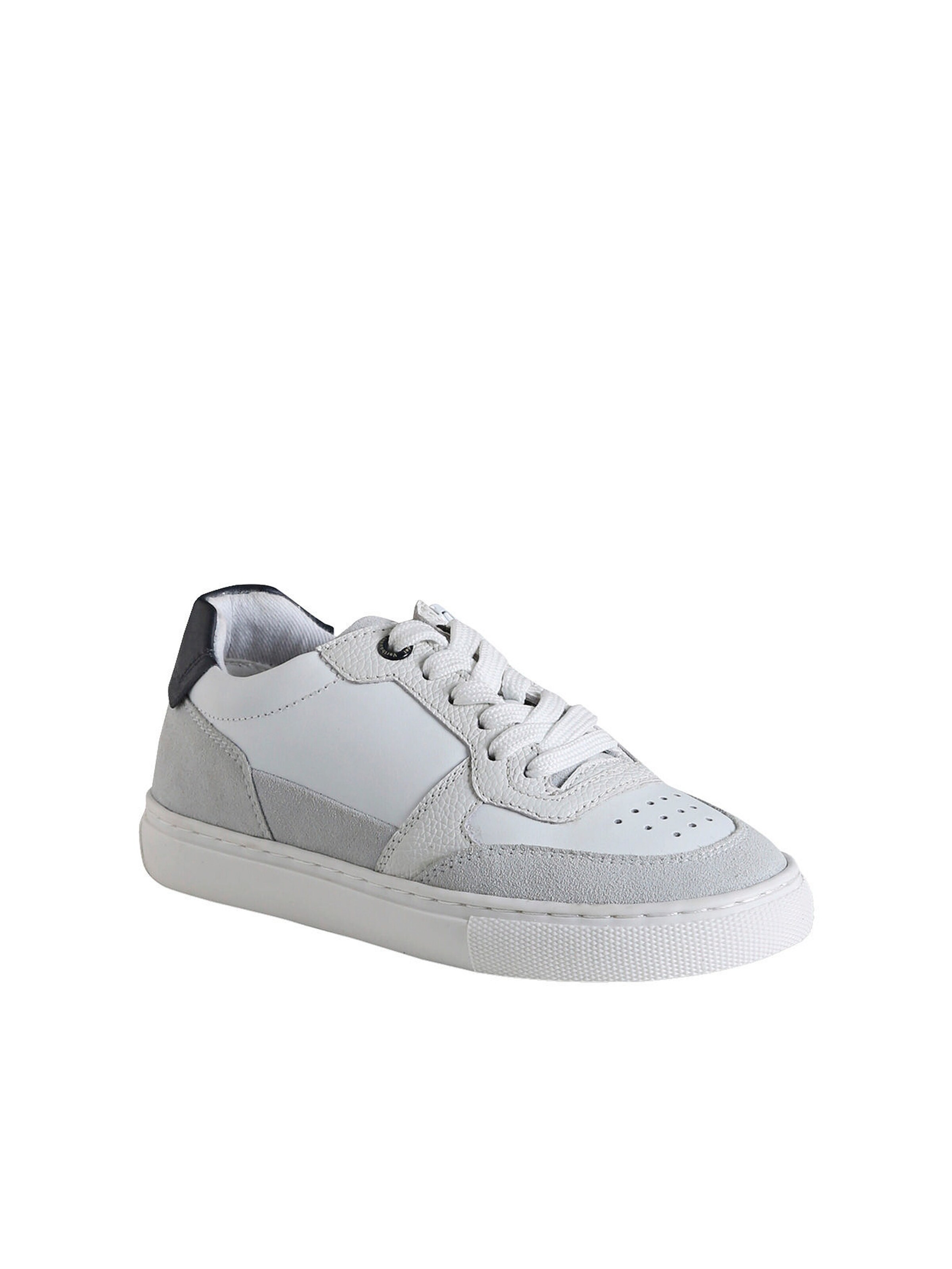 Vertbaudet Kinder Ledersneakers mit Reißverschluss set weiß