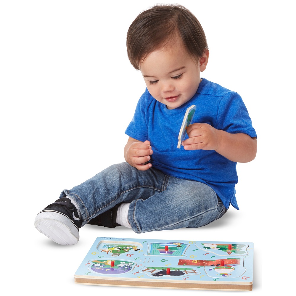 Melissa & Doug Holzpuzzle-Sortiment mit Kinderreimen