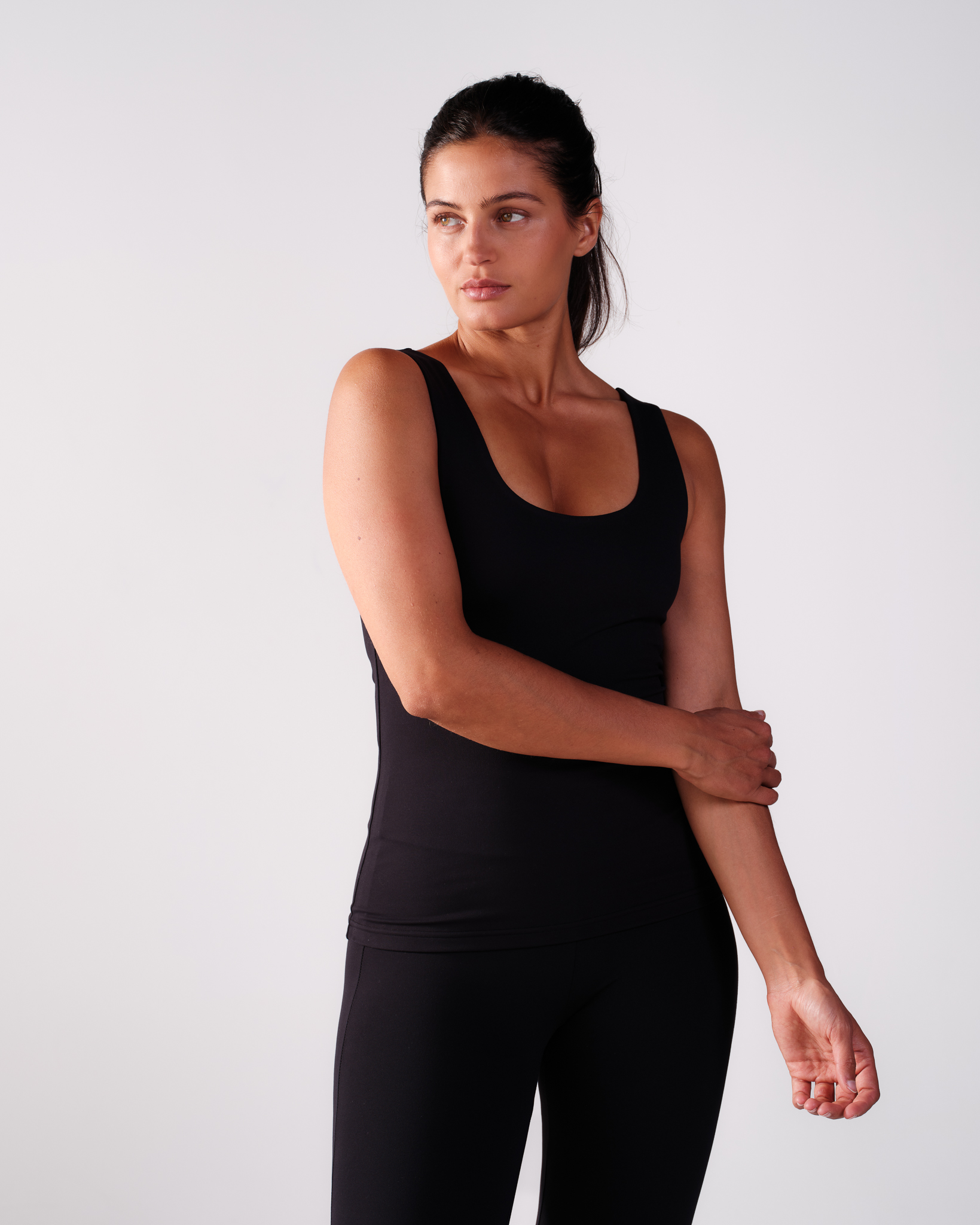LEVITY Second-Skin Tank Top Black