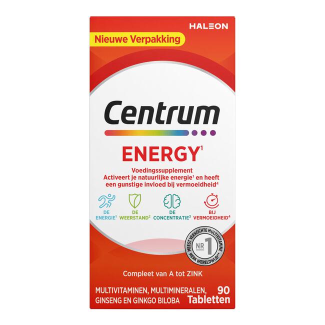Centrum Energy Multivitaminen Tabletten 90 stuks