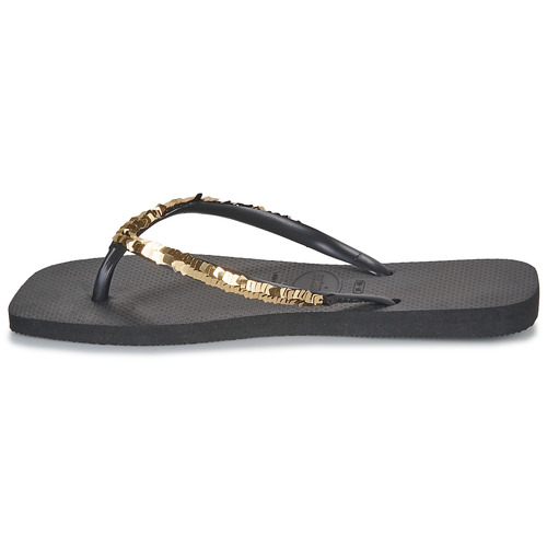 Havaianas - SLIM SQUARE MAGIC SEQUIN - Noir / Doré