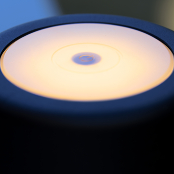 Tafellamp Kaami draagbaar LED 2W voor buiten met USB oplaadbare accu, zwart