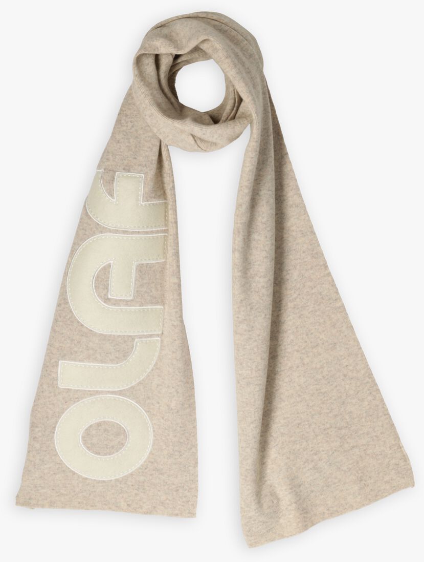 grijze olaf hussein sjaal retro applique scarf.1