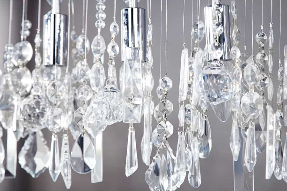 Extravagante Hängelampe DIAMONDS XL 120cm Kristall Lampe mit 9 Leuchten
