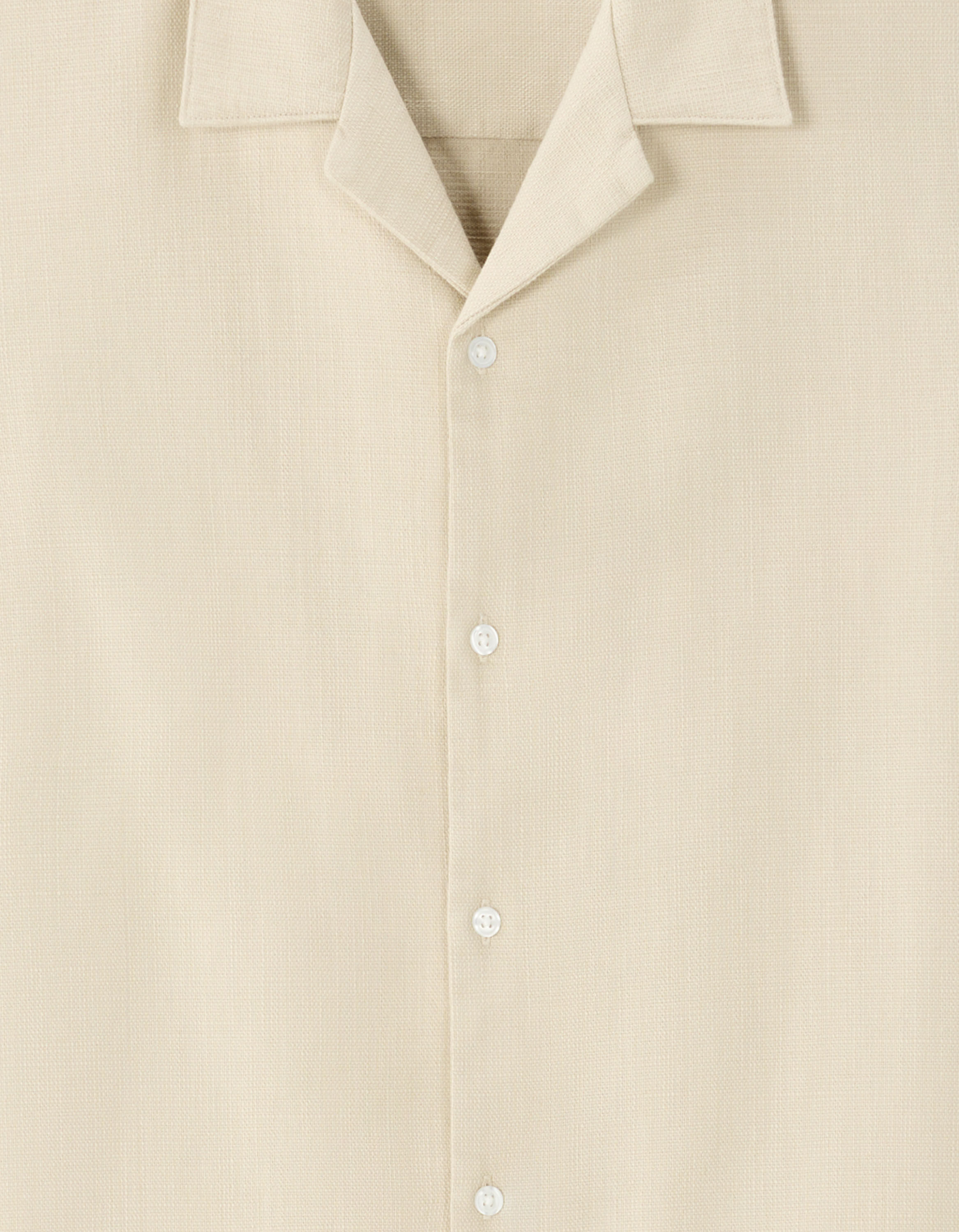 Chemisette regular texturée 100% coton - beige