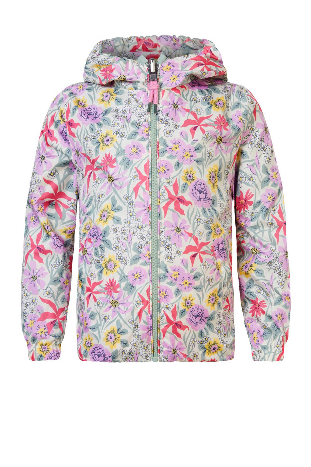 Noppies reversible zomerjas roze/groen