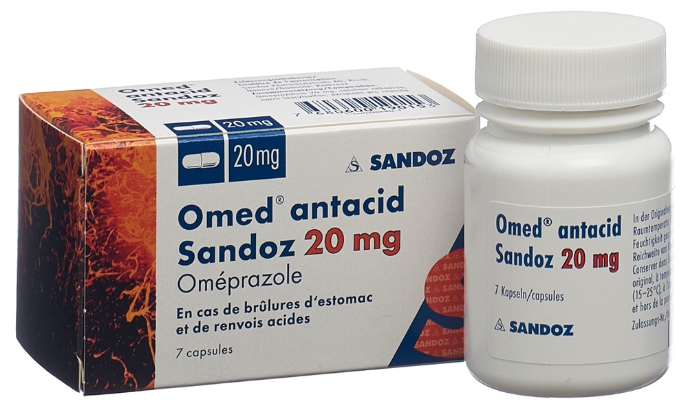 OMED antacid Sandoz 20 mg<br>7 Stück, Blister, Hartkapsel
