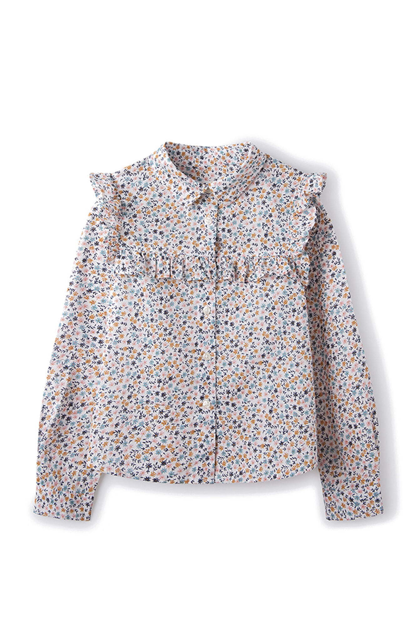 Blusa com estampa floral para meninas