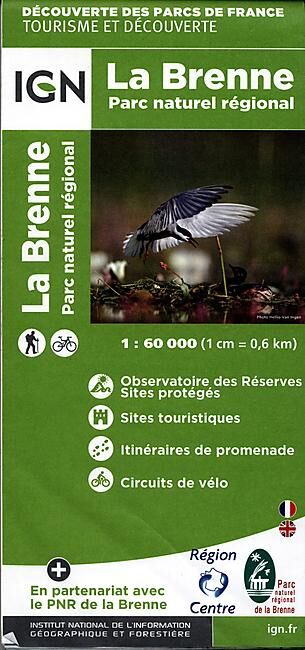 IGN - PNR LA BRENNE ECHELLE 1 60 000