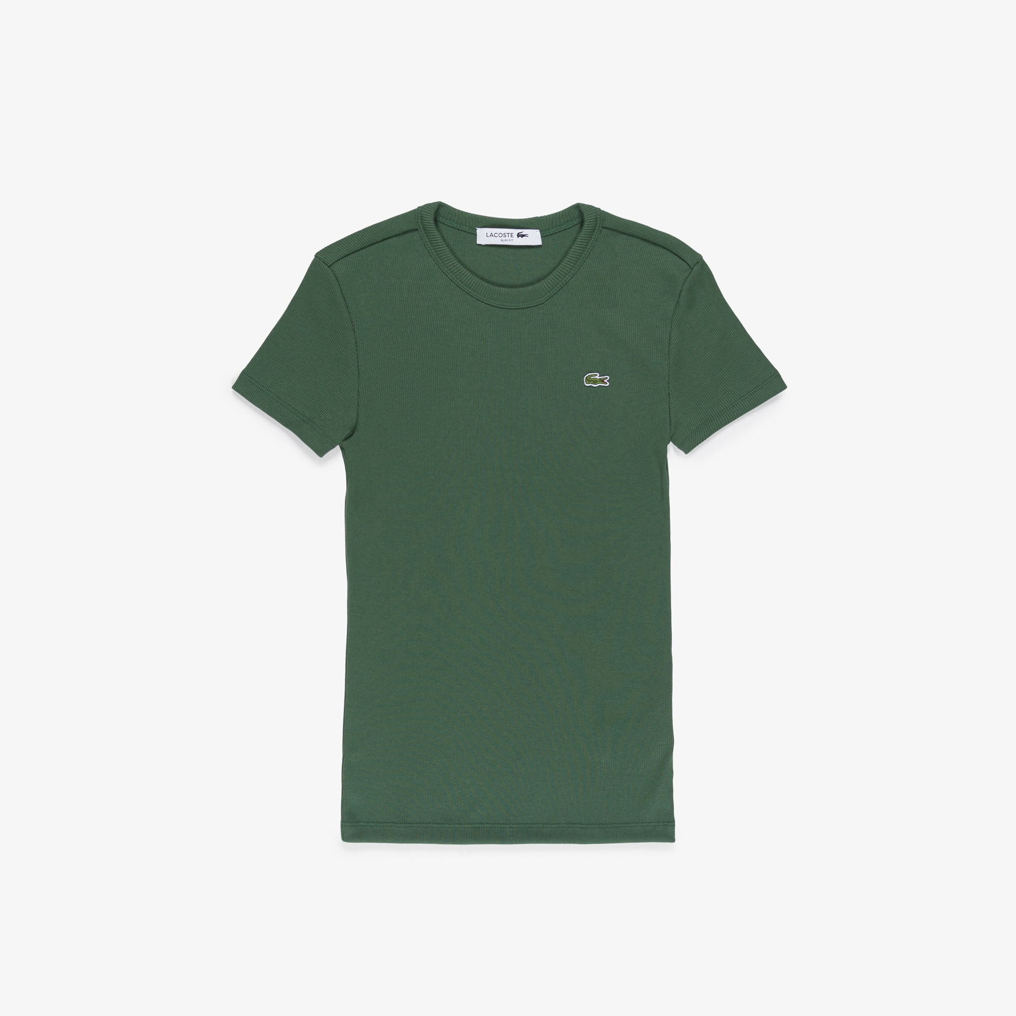 T-shirt femme Lacoste slim fit en coton biologique T-Shirts - Vert - Lacoste - Femme