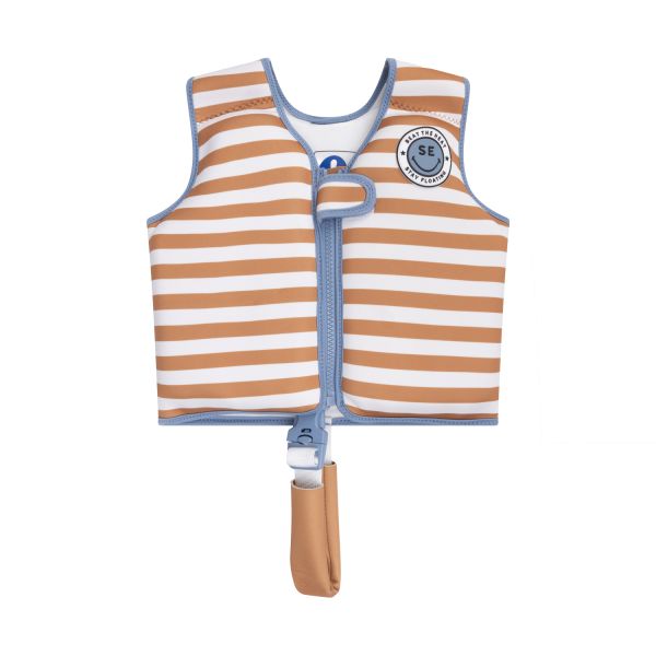 Swim Essentials Zwemvest - Brown Stripes - 3-6 Jaar / 18-30 kg