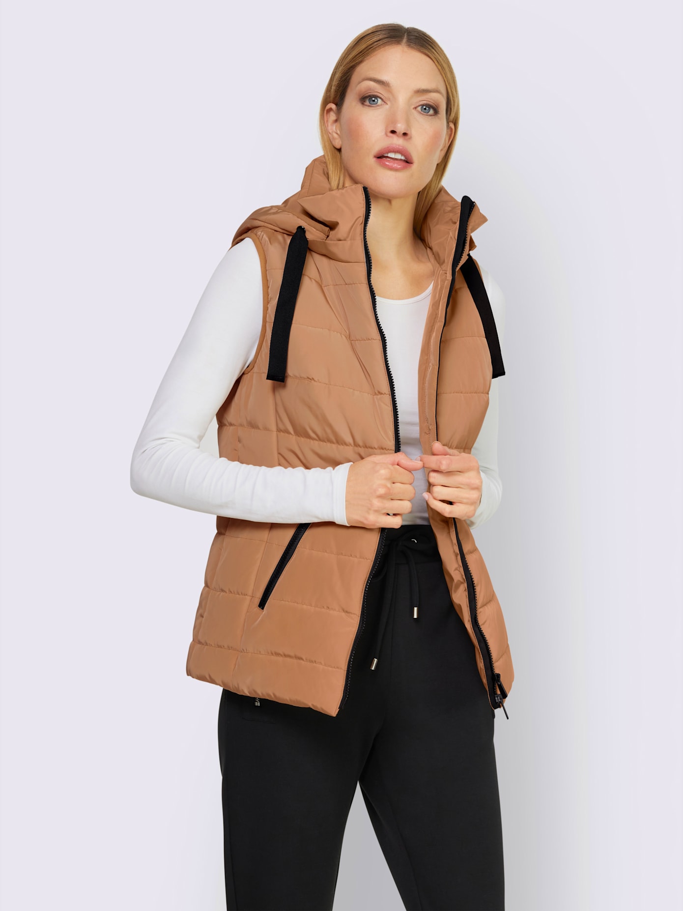 Gilet matelassé capuche amovible