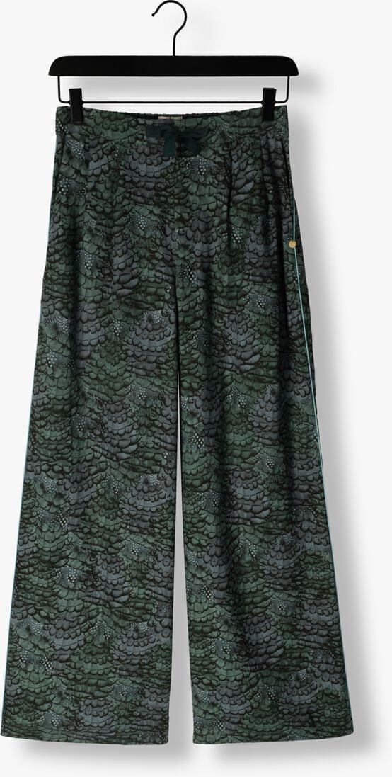 SCOTCH & SODA groene scotch & soda wijde broek eleni high-rise wide leg pyjama pant