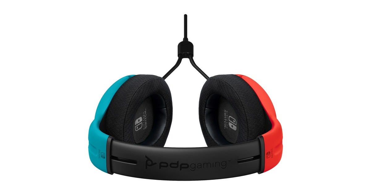PDPLVL40 Wired Stereo Gaming headset on-ear   (Blauw/rood, Nintendo Switch)