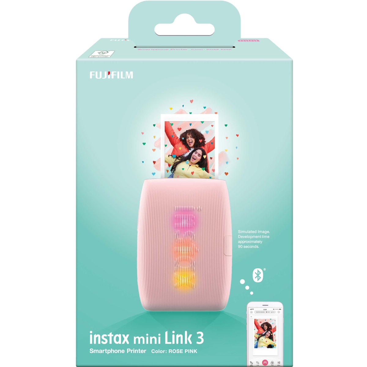 Fujifilm Instax Mini Link 3 smarttelefonprinter (rosa)