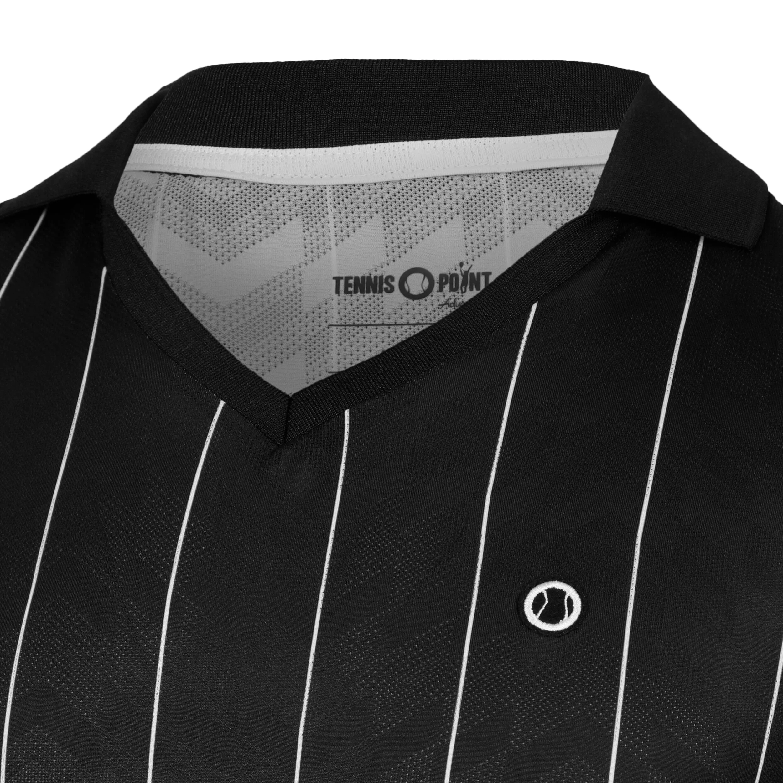 Tennis-Point Stripes Polo Edition Spéciale Hommes - Noir , Blanc