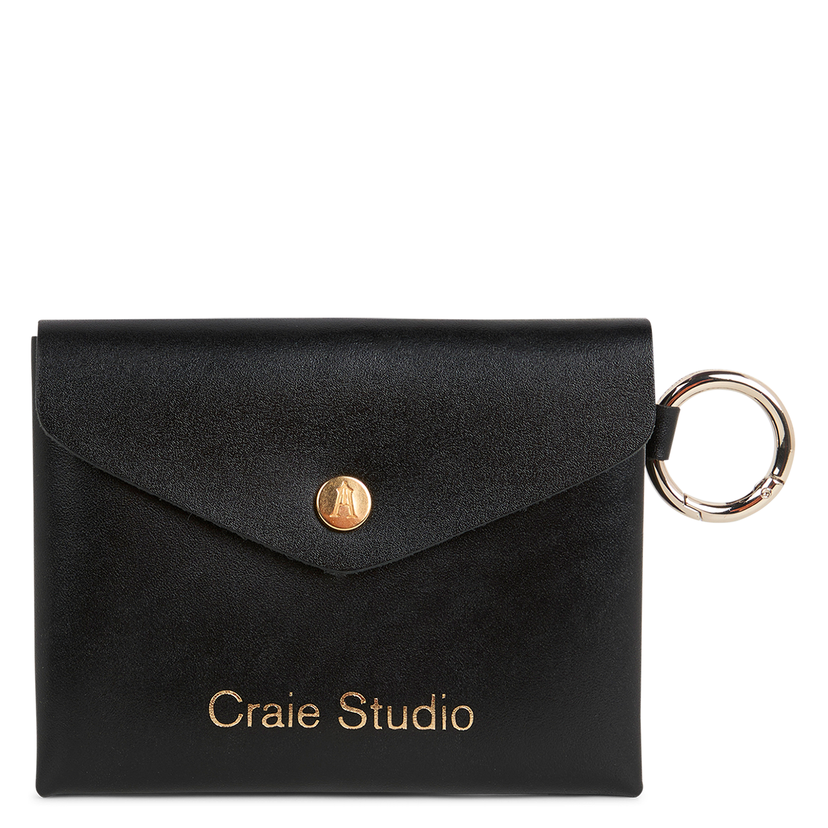 POCHI - Pochette en cuir de vachette | Noir