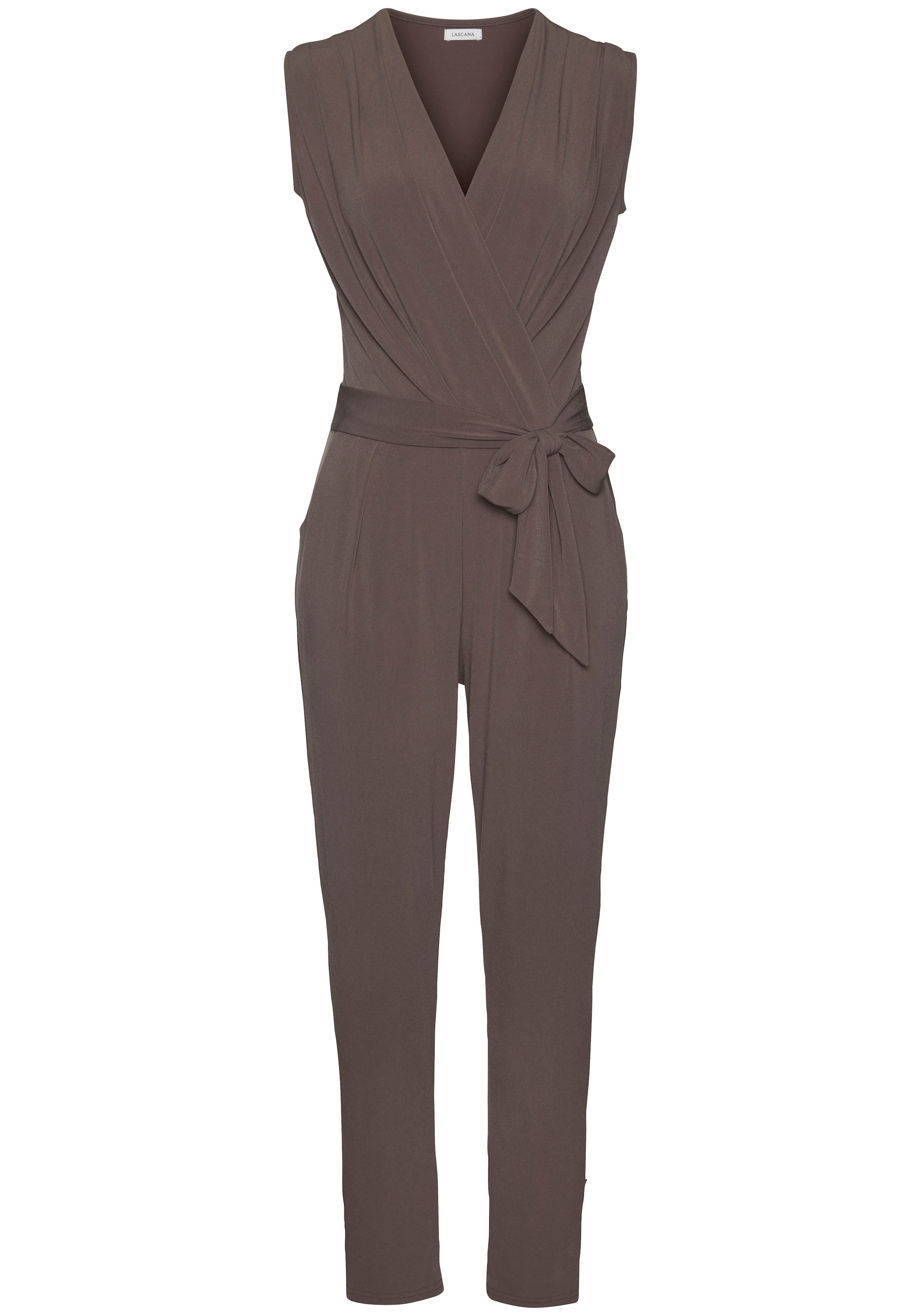 LASCANA Overall , aus knitterfreier Ware, eleganter Jumpsuit in Wickeloptik, bügelfrei