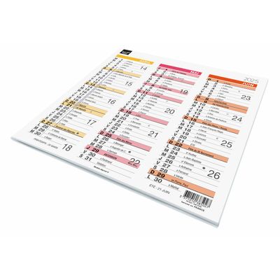 Quo Vadis Arc en Ciel - Calendrier origami 3 mois par face - 18 x 36 cm