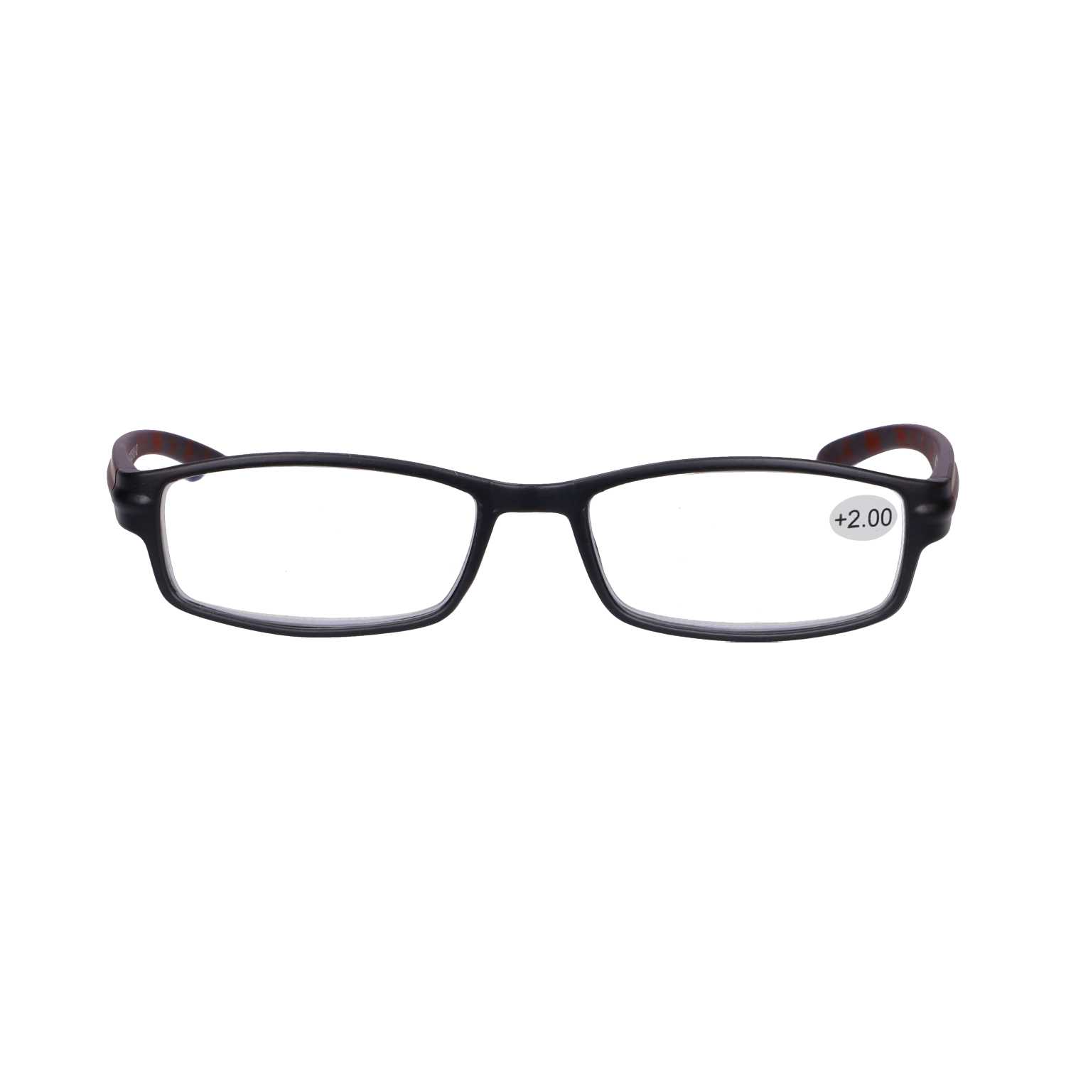 Star Optic Lesehilfe MD8 aus Kunststoff +2,0 Dioptrien schwarz/braun matt