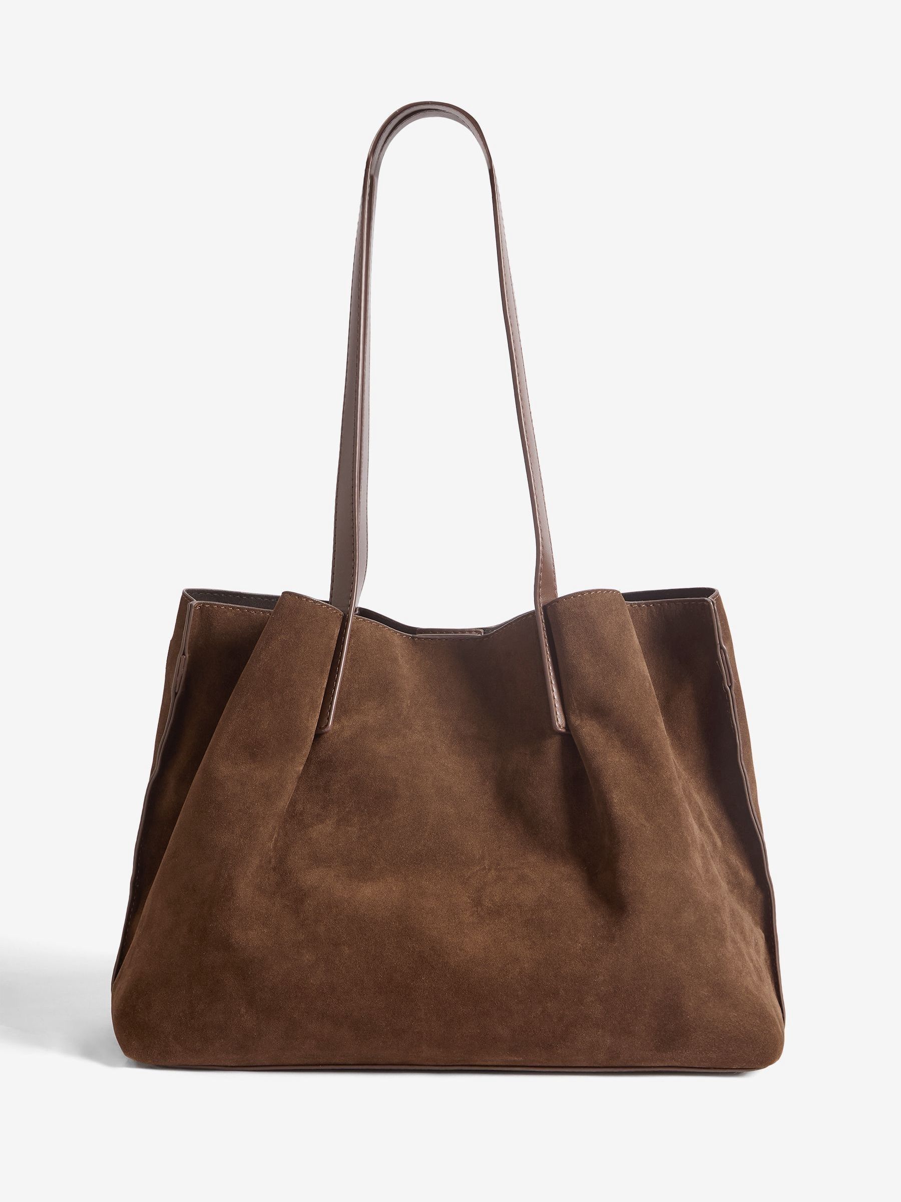 Friends Like These Faux Suede Studded Tote Bag