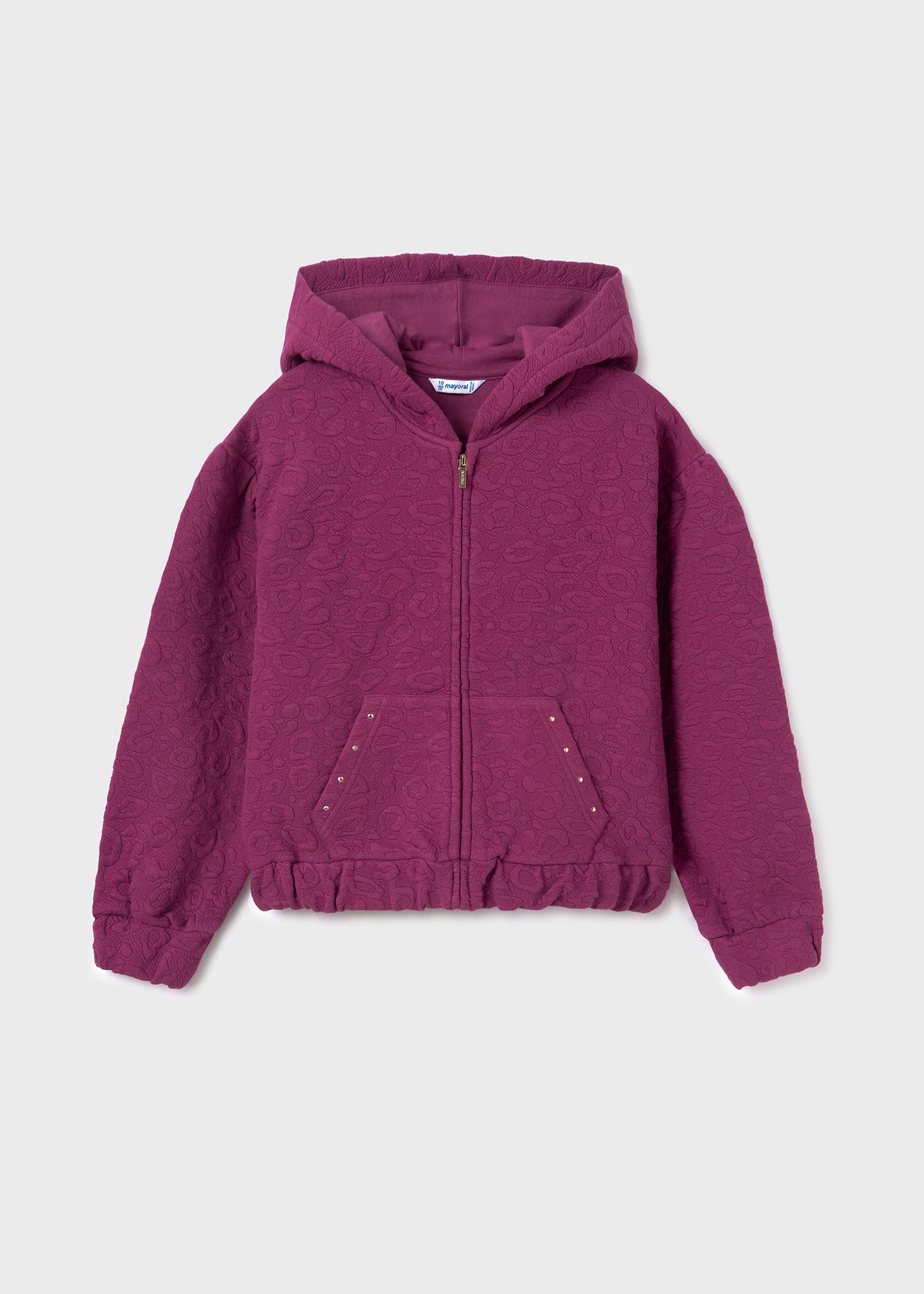 Moletom estruturado feminino com estampa animal