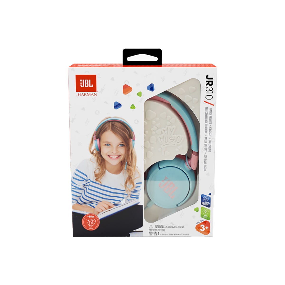 JBL Jr. 310 on-ear hodetelefoner (blå)