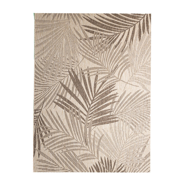 Buiten vloerkleed - Tiga Palm Taupe