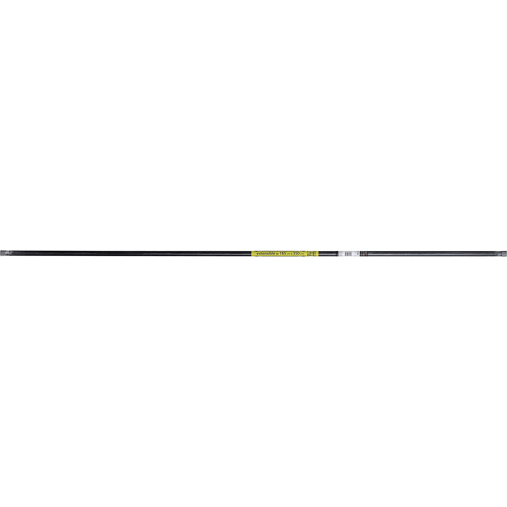 Barre pour tringle à rideaux extensible fer forgé noir cérusé argent 1.85-3.50m
