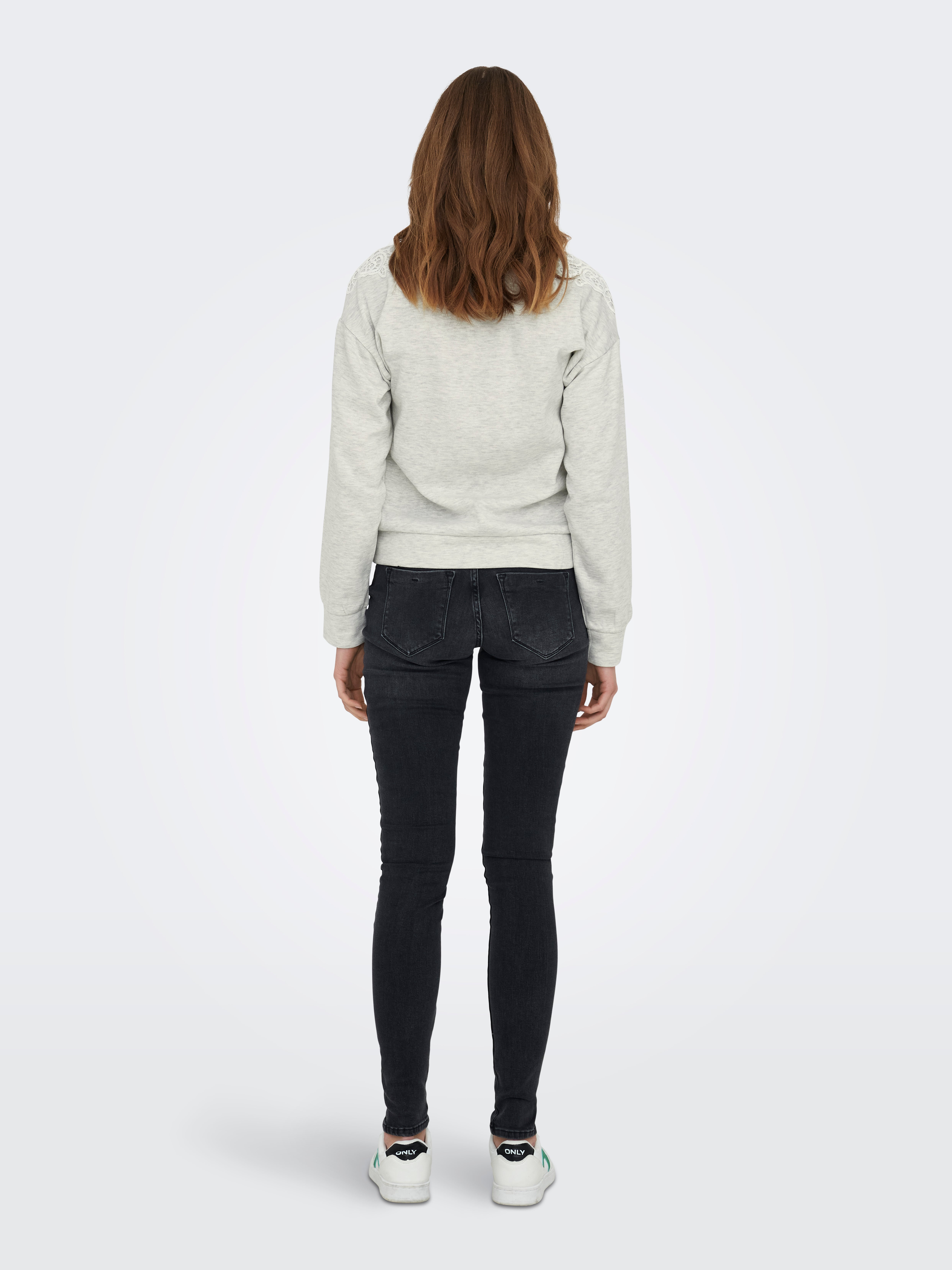 ONLGINA Sweatshirt Light Grey Melange