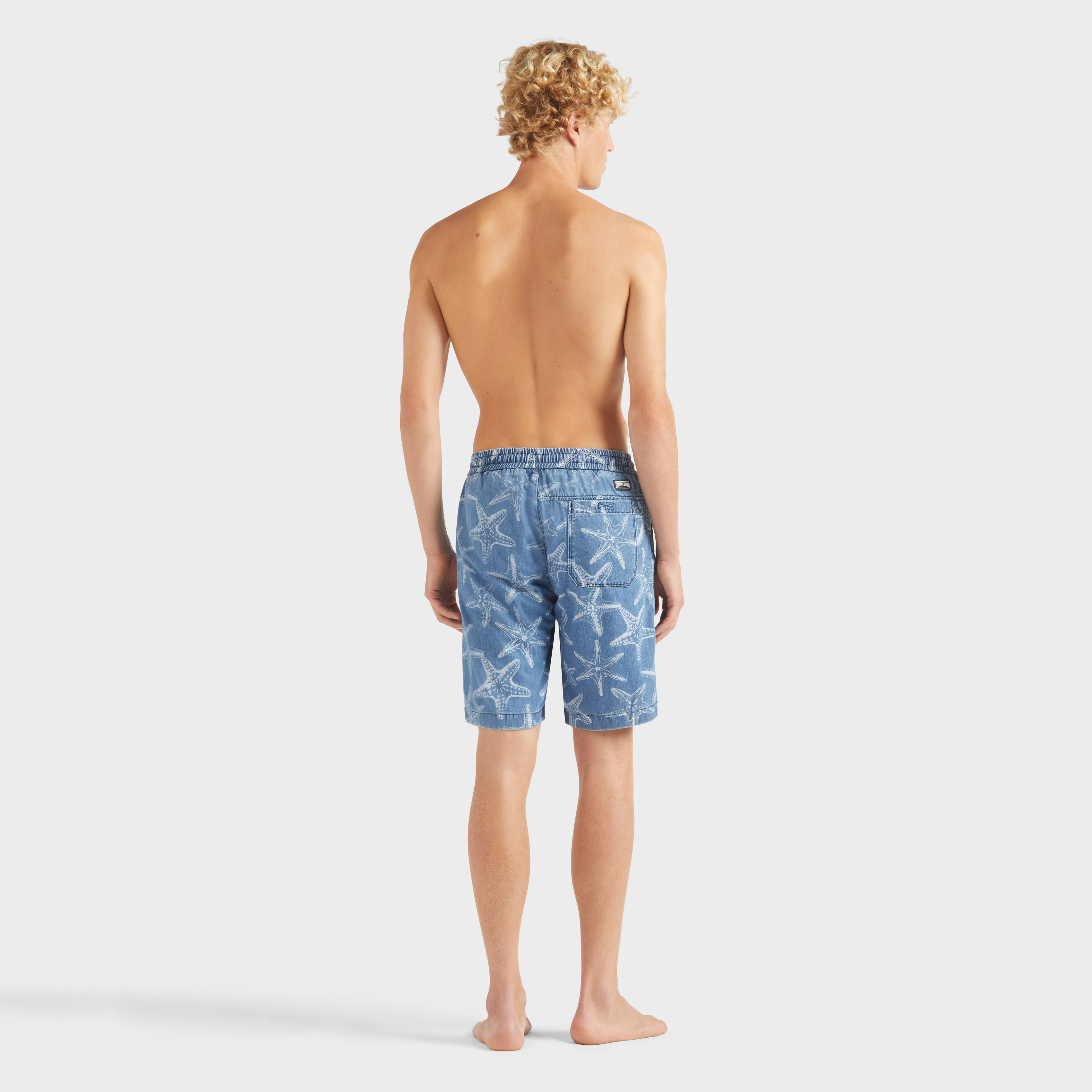 Bermuda en jean léger homme imprimé Starfish